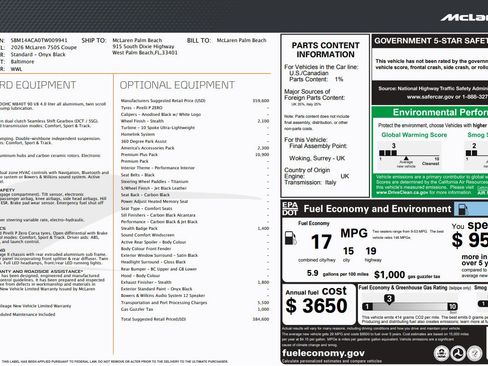 New 2026 McLaren 750S Coupe image 26