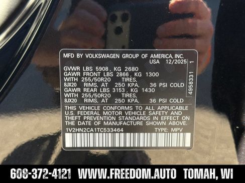 Used 2026 Volkswagen Atlas SE AWD/4WD image 32