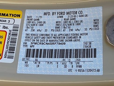 Used 2025 Ford Bronco Sport Outer Banks AWD/4WD image 31