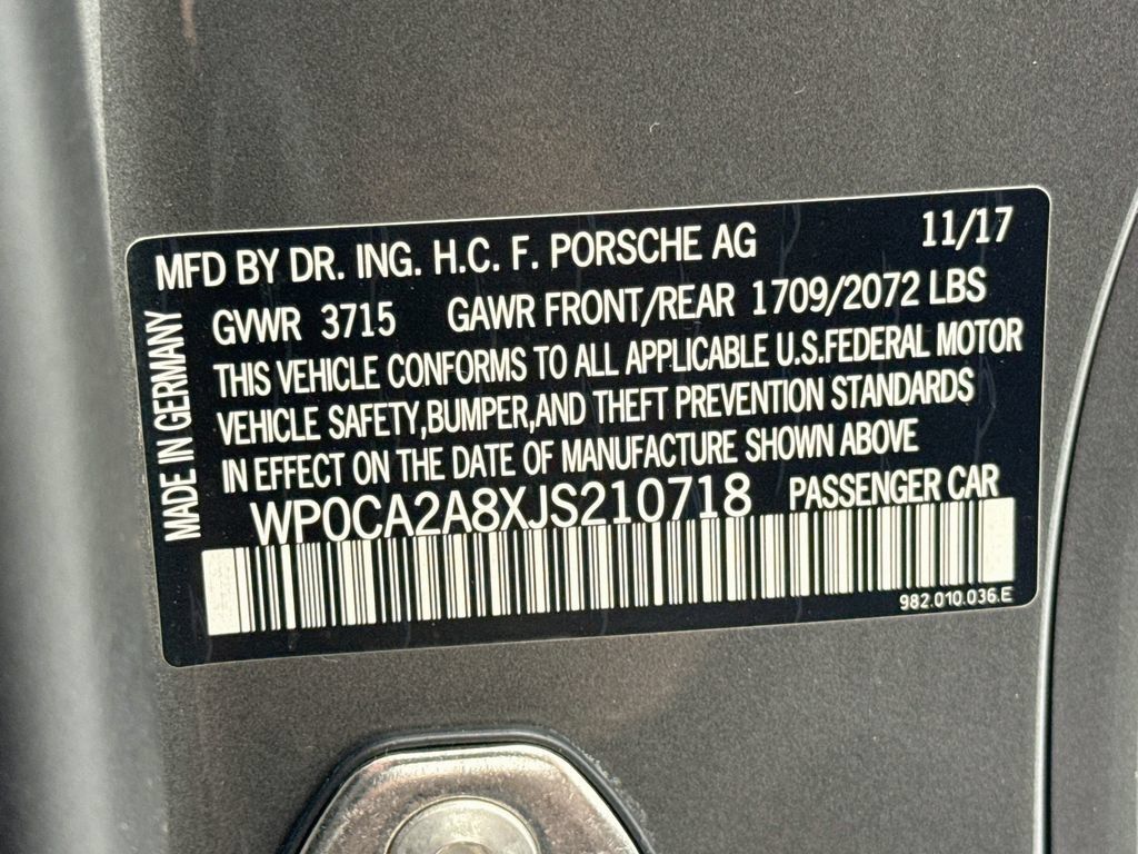 Used 2018 Porsche 718 Boxster RWD image 30