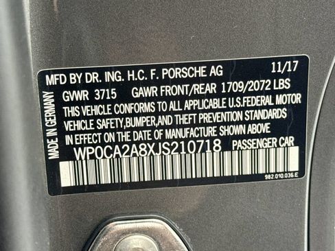 Used 2018 Porsche 718 Boxster RWD image 30