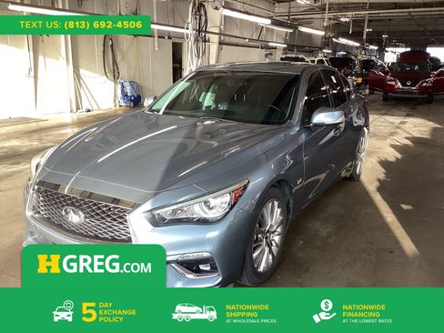 Used 2019 INFINITI Q50 Luxe w/ All Weather Package (L93) RWD image 1