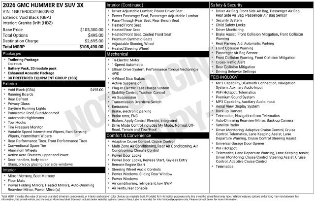 Certified 2026 GMC Hummer EV SUV AWD/4WD image 38