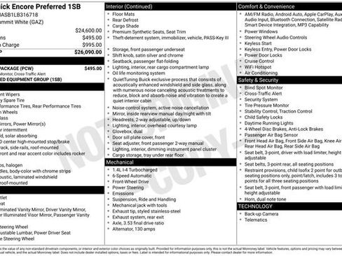 Used 2020 Buick Encore Preferred w/ Safety Package FWD image 9