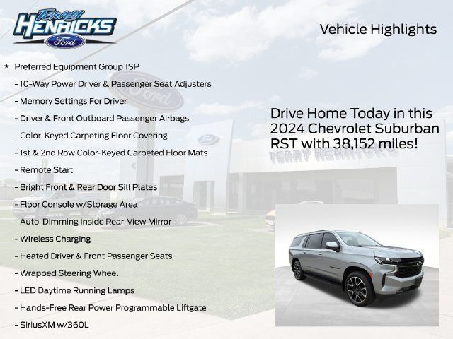 Used 2024 Chevrolet Suburban RST w/ Luxury Package AWD/4WD image 4