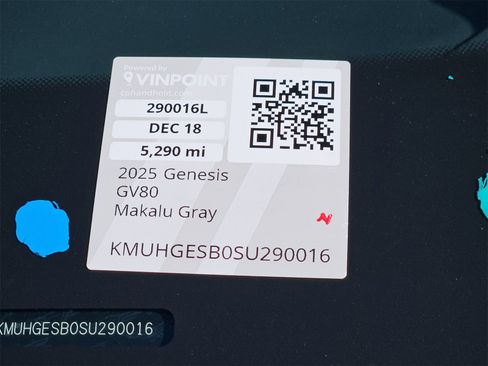 Certified 2025 Genesis GV80 2.5T Select image 25