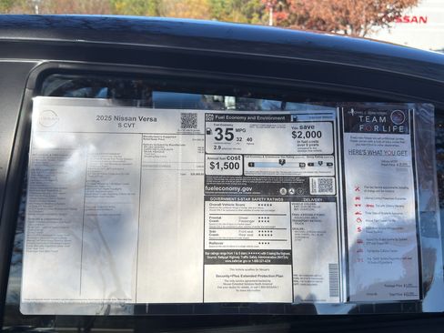 New 2025 Nissan Versa S image 12