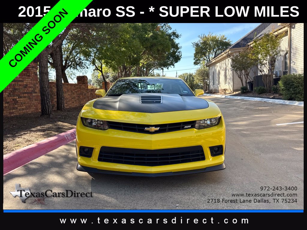 Used 2015 Chevrolet Camaro SS w/ SS Performance Package RWD image 2