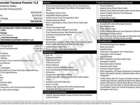 Used 2017 Chevrolet Traverse Premier FWD image 35