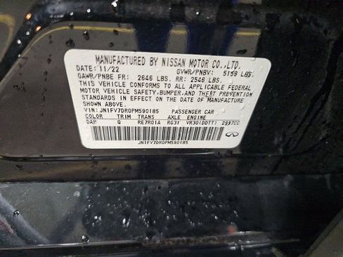 Used 2023 INFINITI Q50 Red Sport 400 w/ Black Opal Edition image 20