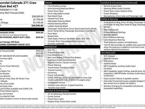 Used 2021 Chevrolet Colorado Z71 w/ Safety Package AWD/4WD image 45
