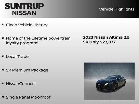 Certified 2023 Nissan Altima 2.5 SR w/ SR Premium Package AWD/4WD image 8