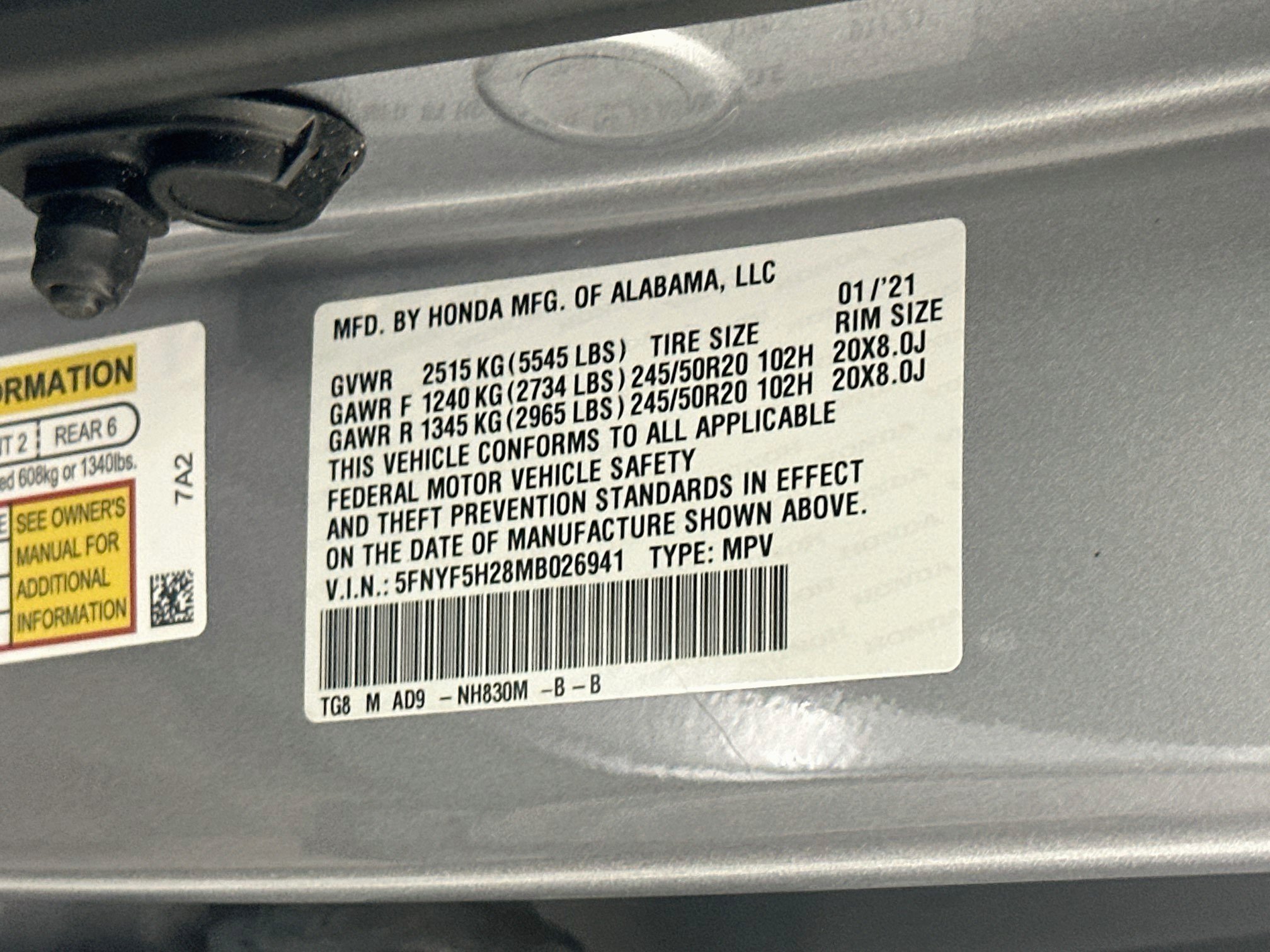 Used 2021 Honda Pilot Special Edition image 12