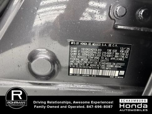 Certified 2026 Honda HR-V LX image 37