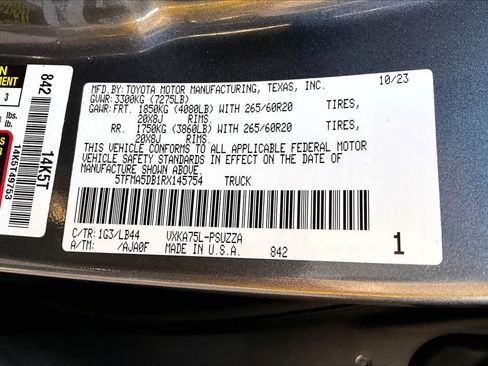 Used 2024 Toyota Tundra 1794 Edition AWD/4WD image 32