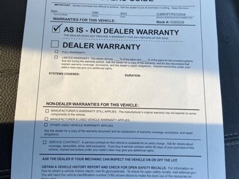 Used 2015 RAM 1500 Limited image 33