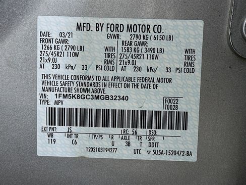 Used 2021 Ford Explorer ST w/ Equipment Group 401A image 38