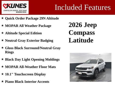 New 2026 Jeep Compass Latitude image 3