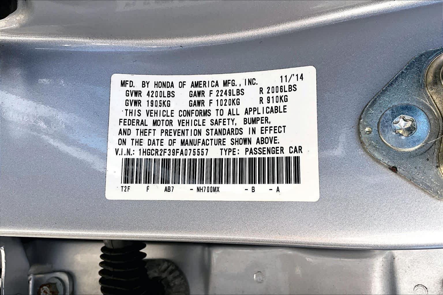 Used 2015 Honda Accord LX image 34