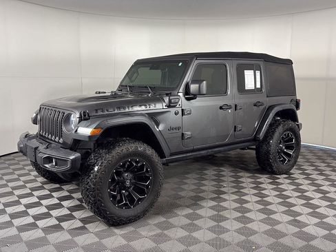 Used 2021 Jeep Wrangler Unlimited Rubicon 4xe w/ Cold Weather Group image 1