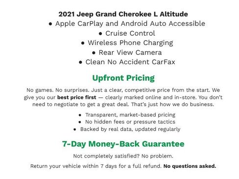 Used 2021 Jeep Grand Cherokee L Laredo AWD/4WD image 2