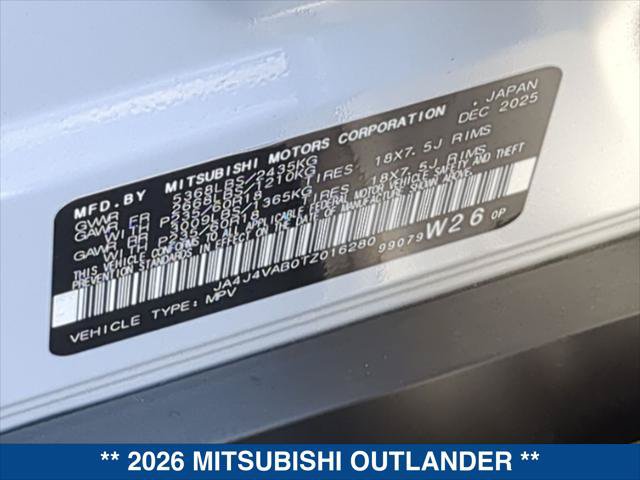 Used 2026 Mitsubishi Outlander AWD image 24