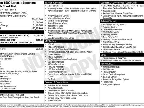 Used 2018 RAM 1500 Laramie Longhorn w/ Longhorn Southfork Package AWD/4WD image 35