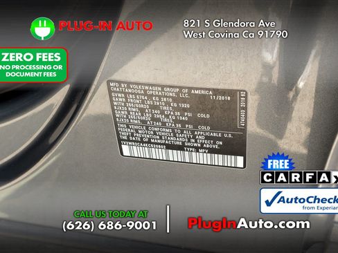 Used 2019 Volkswagen Atlas SE w/ Panoramic Sunroof Package FWD image 7