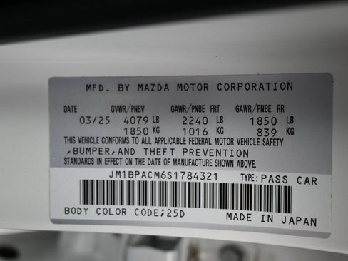 Used 2025 MAZDA MAZDA3 s FWD image 9