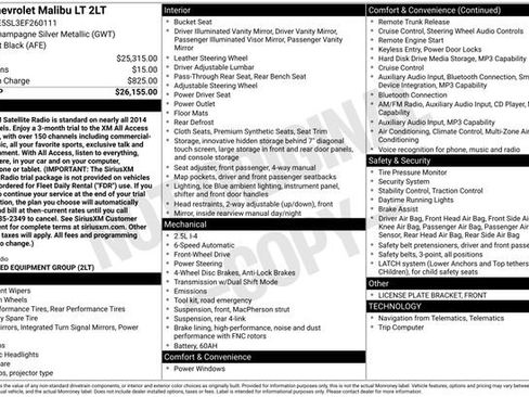 Certified 2014 Chevrolet Malibu LT FWD image 17