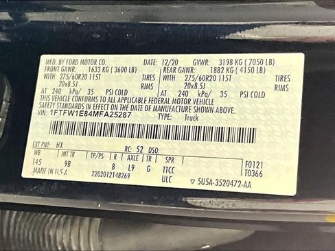 Used 2021 Ford F150 Platinum w/ Equipment Group 701A High AWD/4WD image 35