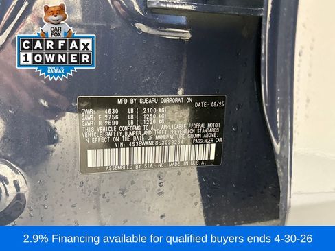 Certified 2025 Subaru Legacy Limited AWD/4WD image 27