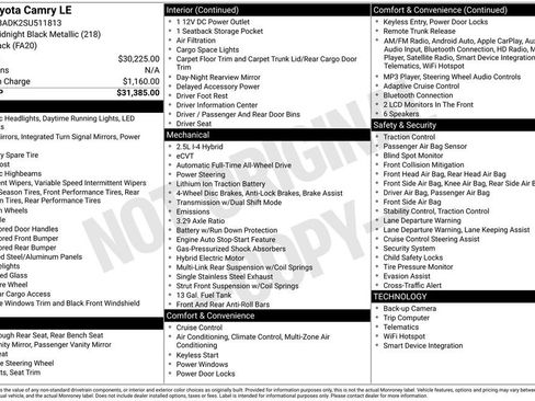 Used 2025 Toyota Camry LE image 36