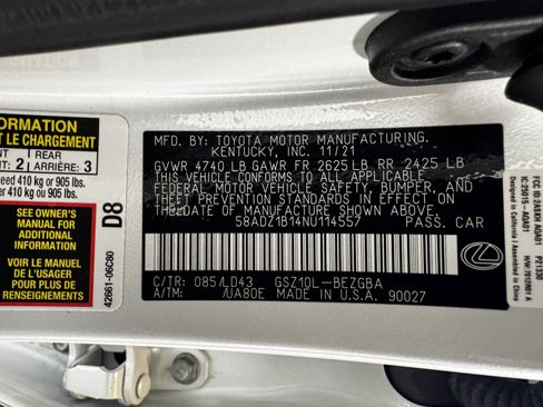 Used 2022 Lexus ES 350 w/ Premium Package FWD image 37