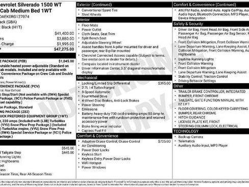 Used 2024 Chevrolet Silverado 1500 W/T w/ WT Value Package image 34