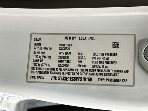 Used 2023 Tesla Model 3 Performance AWD/4WD image 12
