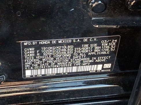 Used 2024 Honda HR-V EX-L image 27
