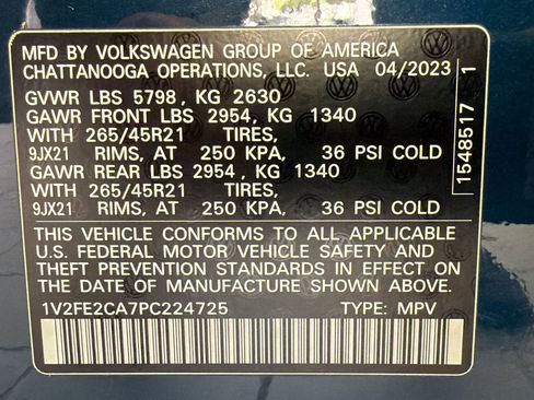 Used 2023 Volkswagen Atlas Cross Sport SEL Premium R-Line AWD/4WD image 20