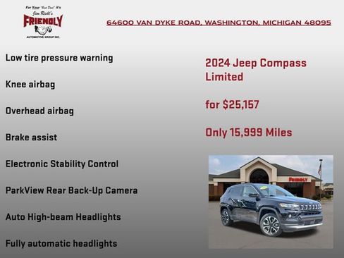 Used 2024 Jeep Compass Limited AWD/4WD image 20