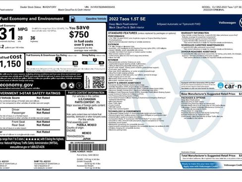 Used 2022 Volkswagen Taos SE image 4