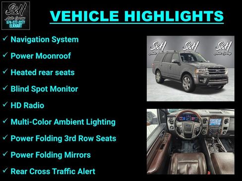 Used 2015 Ford Expedition Platinum AWD/4WD image 3