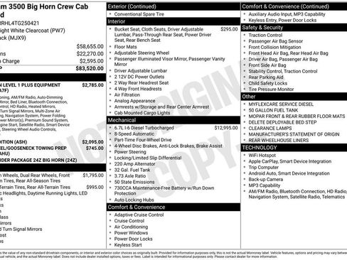 New 2026 RAM 3500 Big Horn AWD/4WD image 9