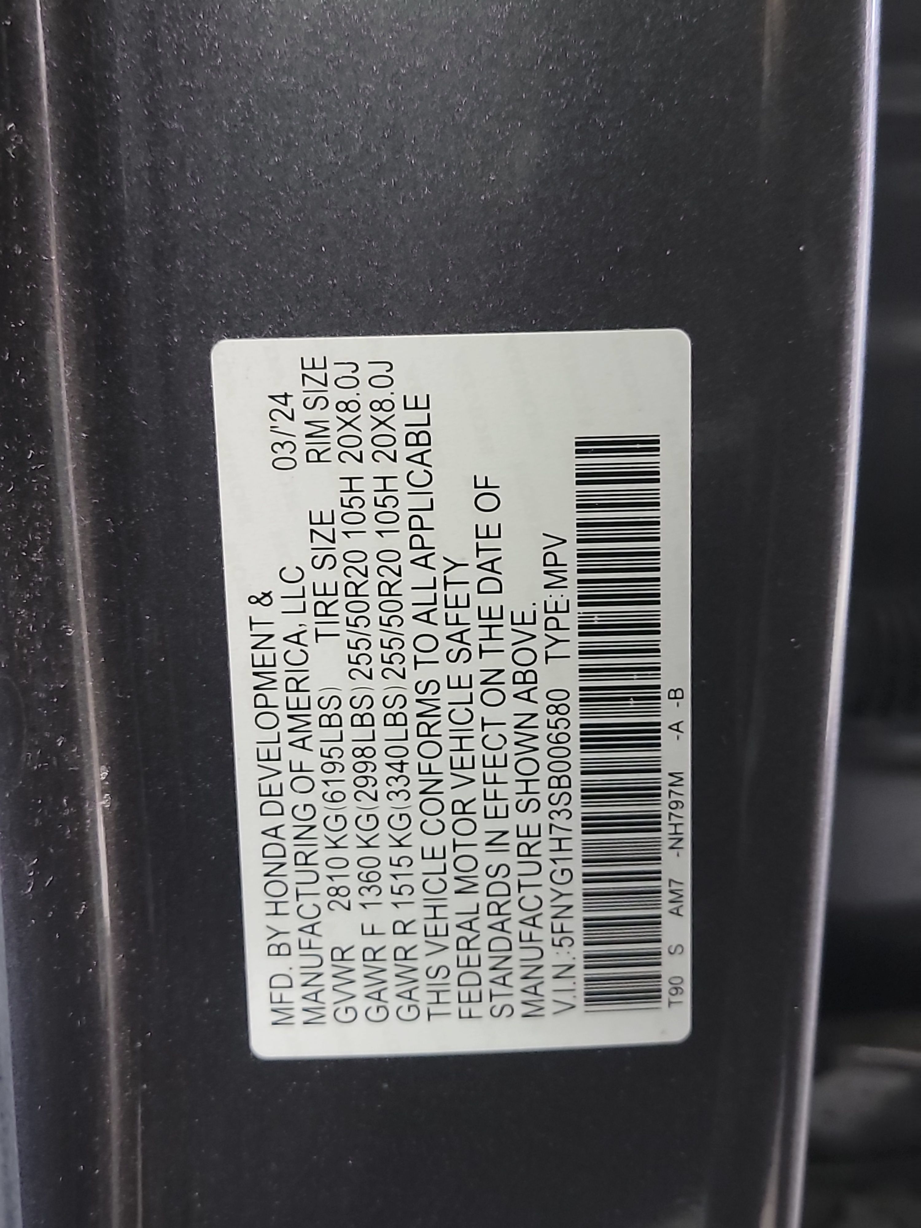 Certified 2025 Honda Pilot Touring image 33