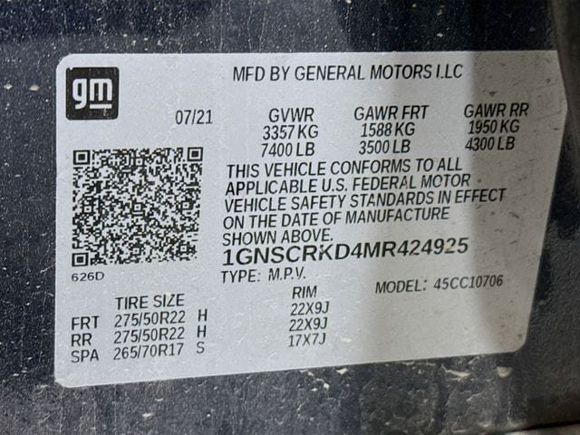 Used 2021 Chevrolet Tahoe RST RWD image 32