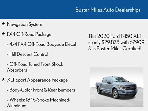 Used 2020 Ford F150 XLT w/ Equipment Group 302A Luxury image 6