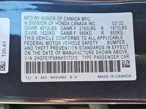 Used 2022 Honda Civic Touring image 32