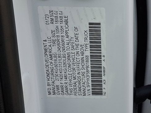 Used 2023 Honda Ridgeline RTL image 27