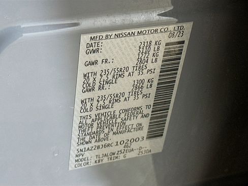 Used 2024 Nissan Murano SV w/ SV Midnight Edition Package image 12