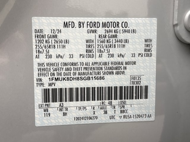 Used 2025 Ford Explorer Active AWD/4WD image 12