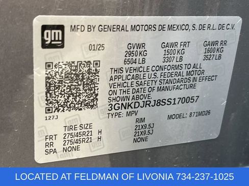 Certified 2025 Chevrolet Blazer EV RS AWD/4WD image 32